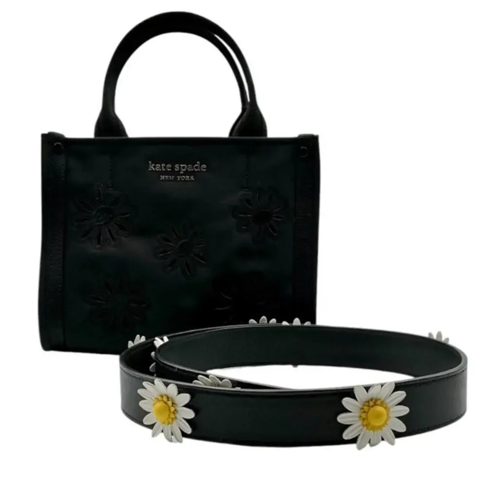 Kate Spade The Little Better Sam Embroidered Mini Tote Shoulder Floral Handbag